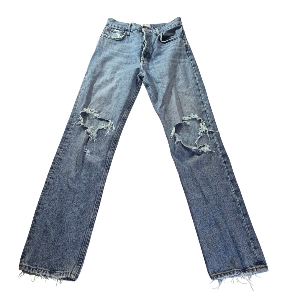 AGOLDE 90's Pinch Waist Womens 26 Distressed High Rise Jeans A154E-1206 Grunge
